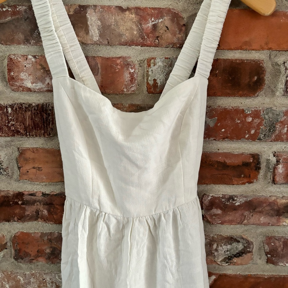 Princess Polly White Linen Keesha Mini Dress, 6 - Picture 4 of 10